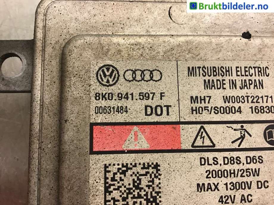 Styreenhet xenon/ballast til VW Caddy 2015-2020 (Type III, Fase 3)  (VOLKSWAGEN|8K0 941 597 F|)