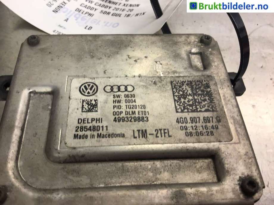 Styreenhet xenon/ballast til VW Caddy 2015-2020 (Type III, Fase 3)  (VOLKSWAGEN|4G0 907 697 G|)