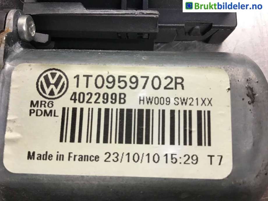 Ruteheis høyre foran til VW Caddy 2010-2015 (Type III, Fase 2) (VOLKSWAGEN|1T0 959 702 R|)
