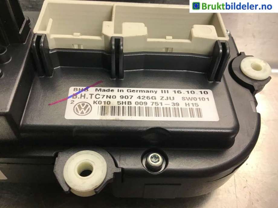 Varmeapparat betjening til VW Caddy 2010-2015 (Type III, Fase 2) (VOLKSWAGEN|7N0 907 426 G|)