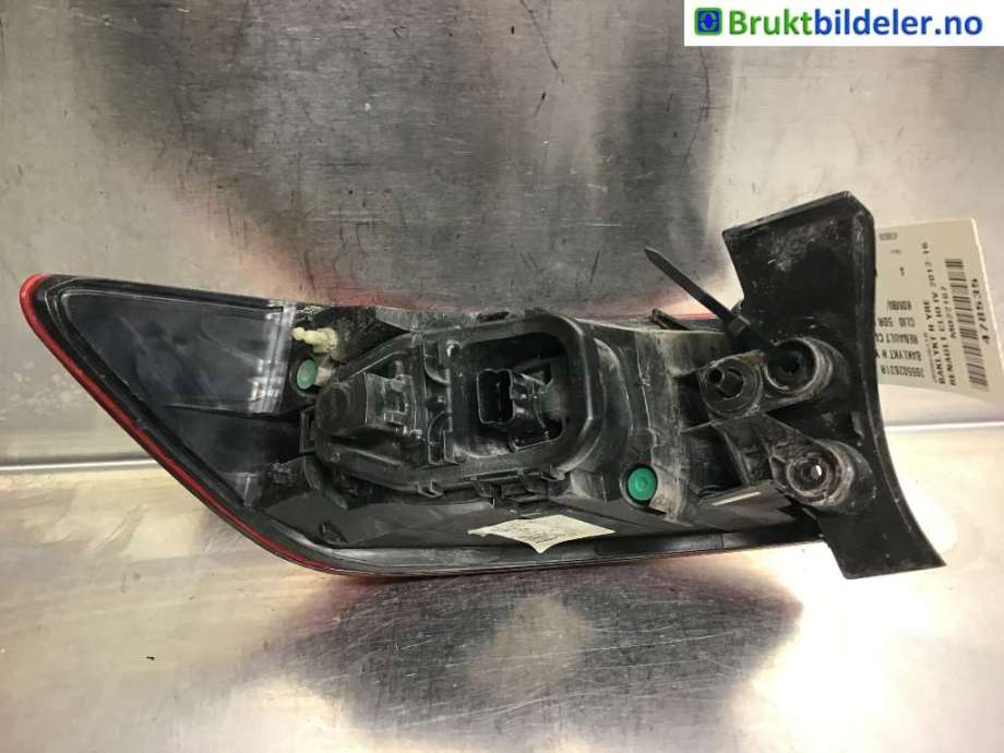 Baklykt høyre til Renault Clio 2012-2016 (Type IV, Fase 1)  (RENAULT|265502631R|)