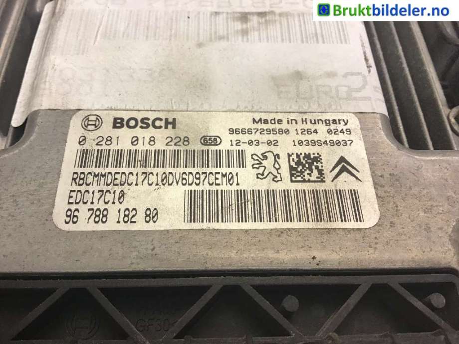 Styreenhet motor til Peugeot 208, 2012-2019 (Type I) (PEUGEOT|)