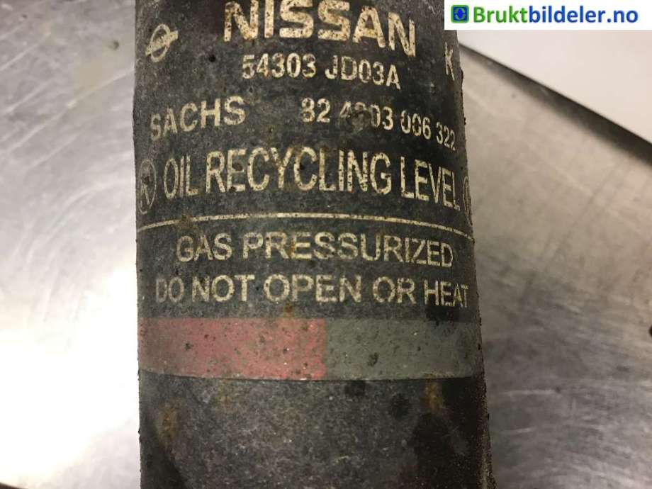 Fjærbein venstre foran til Nissan Qashqai 2007-2010 (Type I, Fase 1)  (NISSAN|E4303 JD03A|)