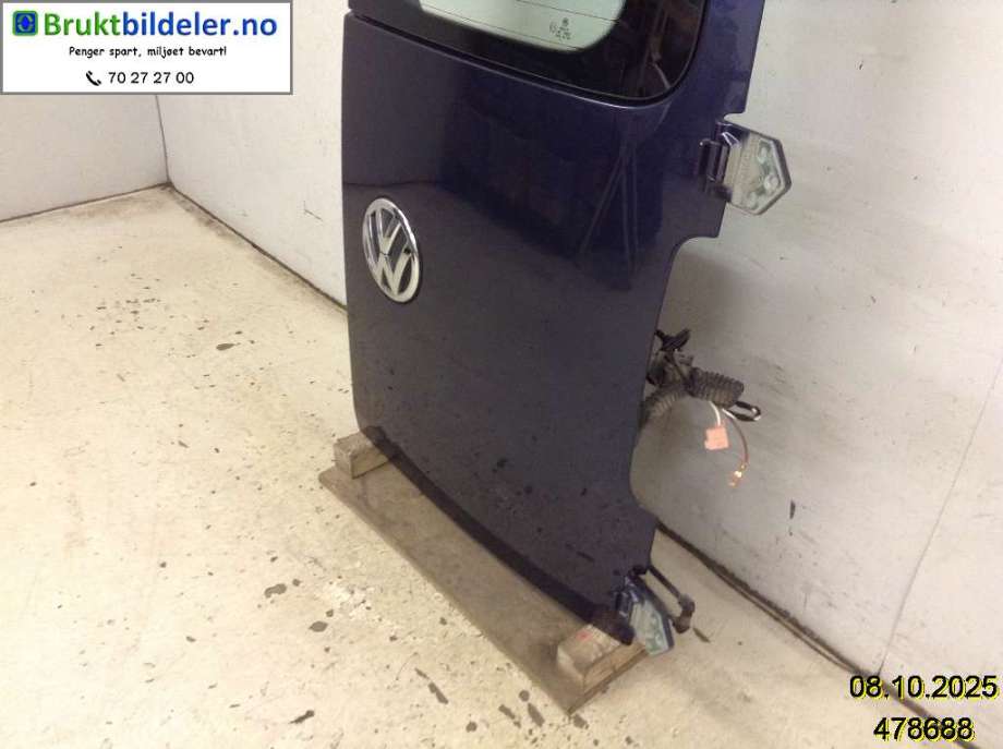 Dør høyre bak varebil til VW Caddy 2010-2015 (Type III, Fase 2)  (VOLKSWAGEN|2K0 827 092 G|)