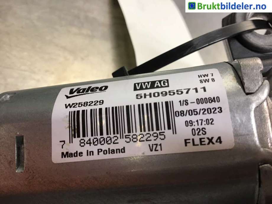 Viskermotor bakrute til Škoda Enyaq 2021-->>  (SKODA|5H0 955 711|)