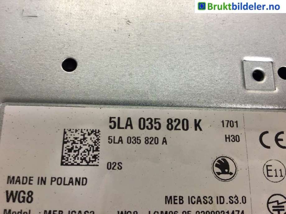 Bilstereo til Škoda Enyaq, 2021-->>  (SKODA|5LA 035 820 K)