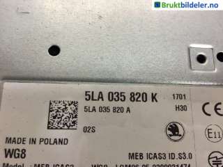 Bilstereo til Škoda Enyaq, 2021->>  (SKODA|5LA 035 820 K)