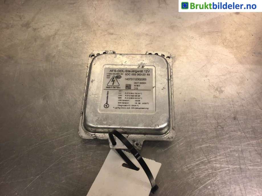 Styreenhet xenon/ballast til Mercedes E-Klasse 2009-2013 (Fase 1) (W212) (W212) (MERCEDES|A 212 900 78 04|5DC 009 060-20 AN|)