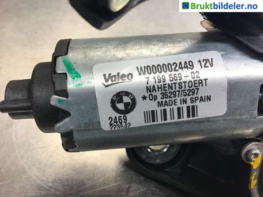 Viskermotor bakrute til BMW 1-Serie 2004-2011 (E81/E82/E87/E88) (E81/E82/E87/E88) (BMW|7 199 569-02|)