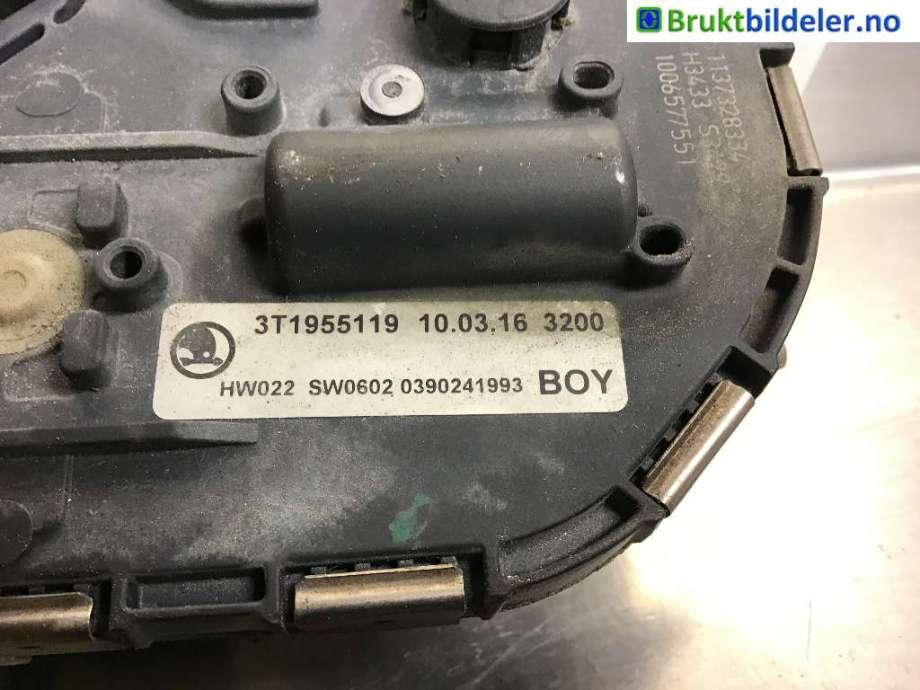 Viskermotor frontrute til Škoda Superb 2008-2015 (Type II)  (SKODA|3T1 955 119|1 397 220 532|)