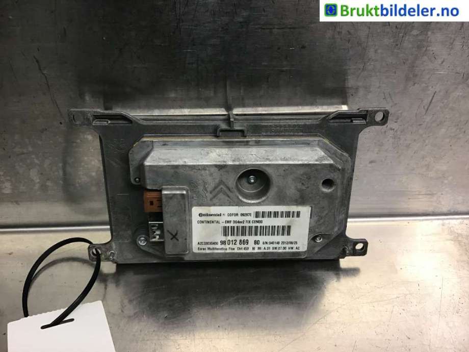 Instrument kjørecomputer til Peugeot 508 2011-2014 (Type I, Fase 1) (PEUGEOT|98 012 869 80|)