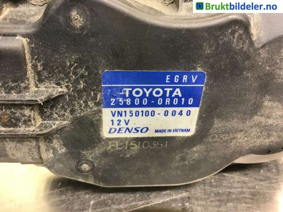 EGR-ventil til Toyota Avensis 2009-2015 (Type III, Fase 1)  (TOYOTA|25800-0R010|VN150100-0040|)
