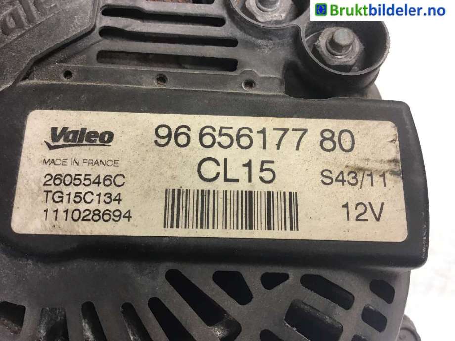 Dynamo til Peugeot Expert 2007-2016 (Type II)  (PEUGEOT|9665617780|)