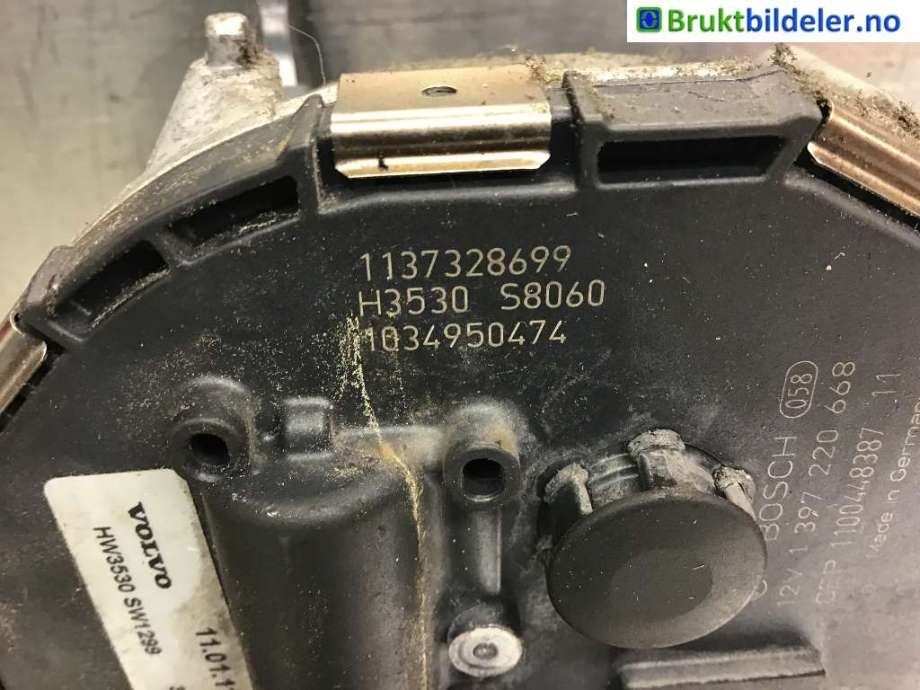 Viskermotor frontrute til Volvo S40 2008-2012 (Type II, Fase 2) (VOLVO|1137328699|1 397 220 668|)