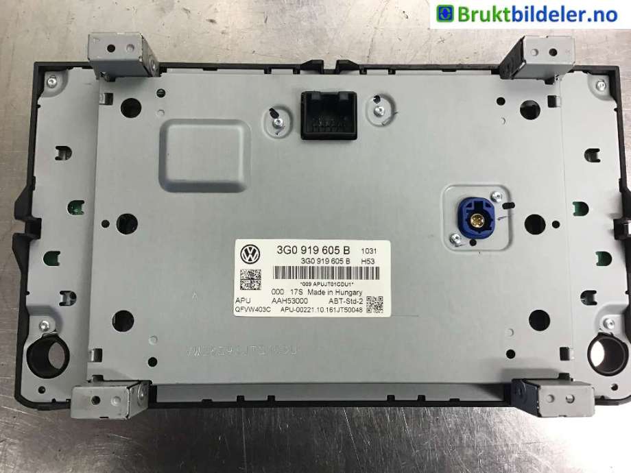 Bilstereo til VW e-Golf 2014-2017 (Fase 1)  (VOLKSWAGEN|3G0 919 605 B|)