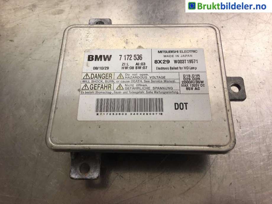Styreenhet xenon/ballast til BMW 3-Serie 2005-2011 (E90/E91/E92/E93) (E90/E91/E92/E93) (BMW|7 172 536|)