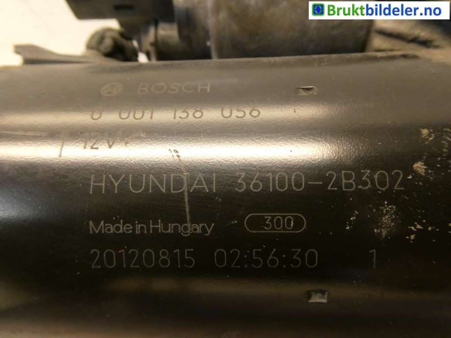 Starter til Kia Venga 2010-2017  (KIA|36100 2B302|0 001 138 056|36100-2B302)