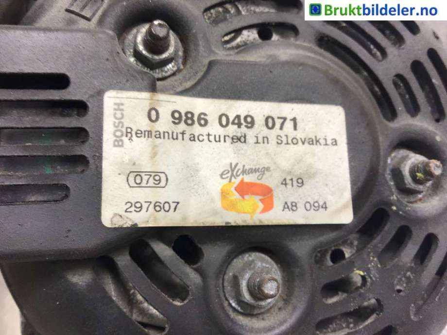 Dynamo til Ford Kuga 2008-2012 (Type I)  (FORD|3M5T-10300-YE||0 986 049 071)