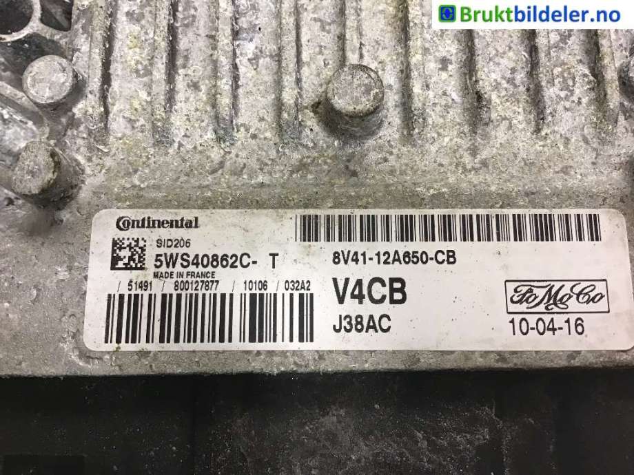 Styreenhet motor til Ford Kuga 2008-2012 (Type I) (FORD|AV41-12A650-DM|5WS40862C-|)