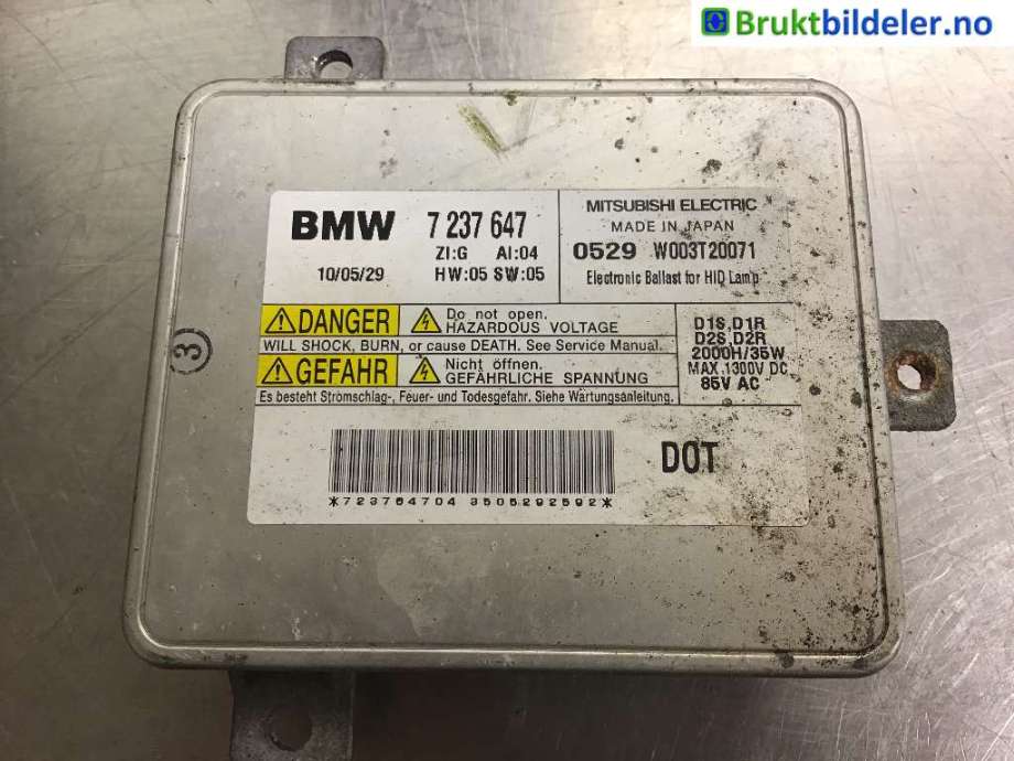Styreenhet xenon/ballast til BMW X1 2009-2015 (E84) (E84) (BMW|63 11 7 318 327||7 237 647)