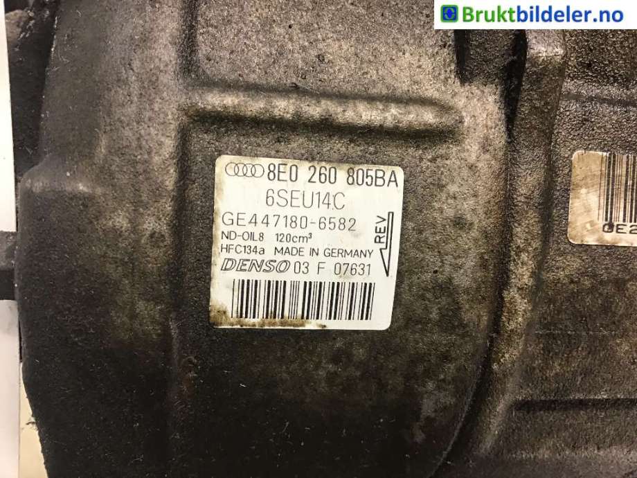 Aircondition kompressor til Audi A4, 2001-2004 (Type II) (B6) (B6) (AUDI|A 8E0 260 805 BJ)