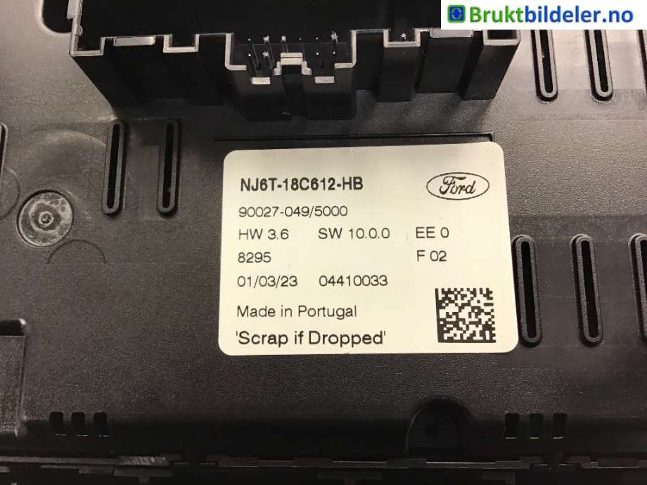Varmeapparat betjening til Ford Kuga 2019-->> (Type III)  (FORD|NJ6T-18C612-HB|)