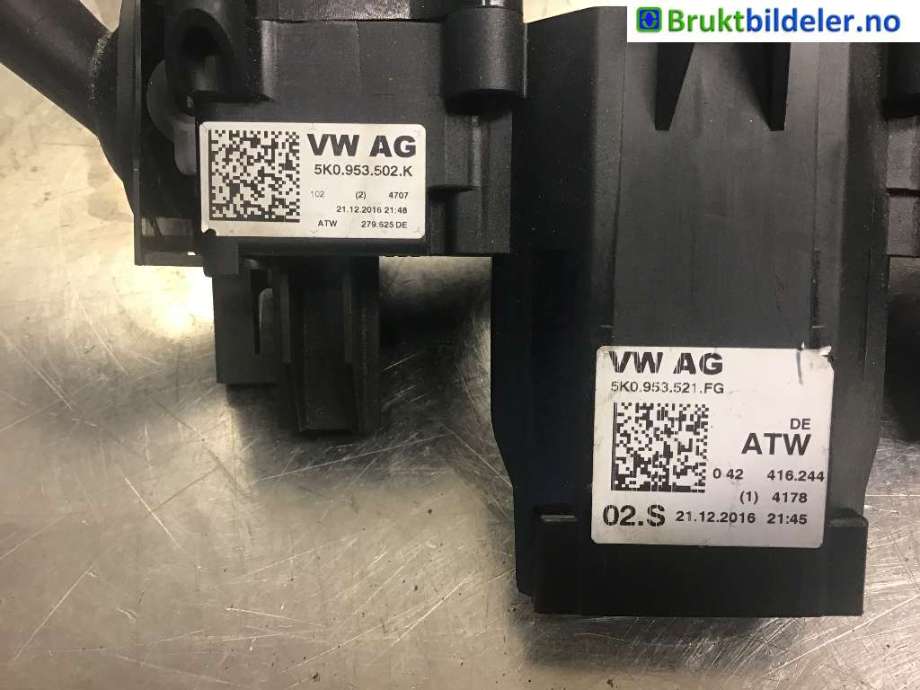 Bryter visker til VW Caddy 2015-2020 (Type III, Fase 3)  (VOLKSWAGEN|5K0 953 502 K|)