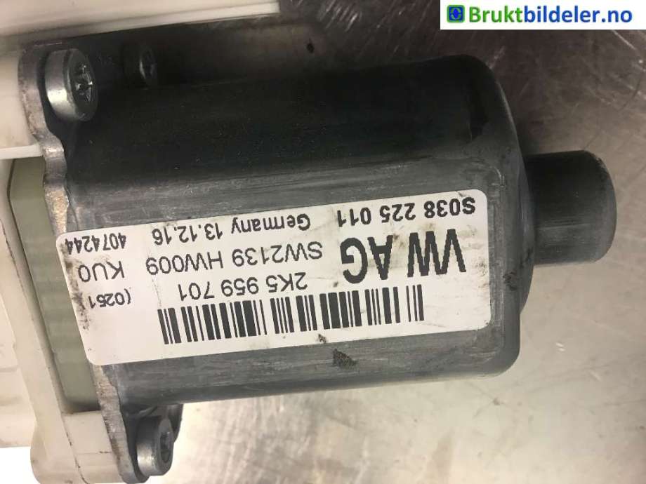 Ruteheis venstre foran til VW Caddy 2015-2020 (Type III, Fase 3)  (VOLKSWAGEN|2K5 959 701|)