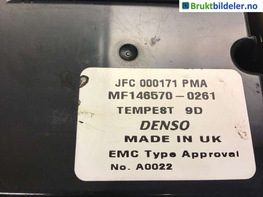 Varmeapparat betjening til Land Rover Discovery 1999-2004 (Type II)  (LAND-ROVER||MF146570-0261|JFC 000171 PMA)