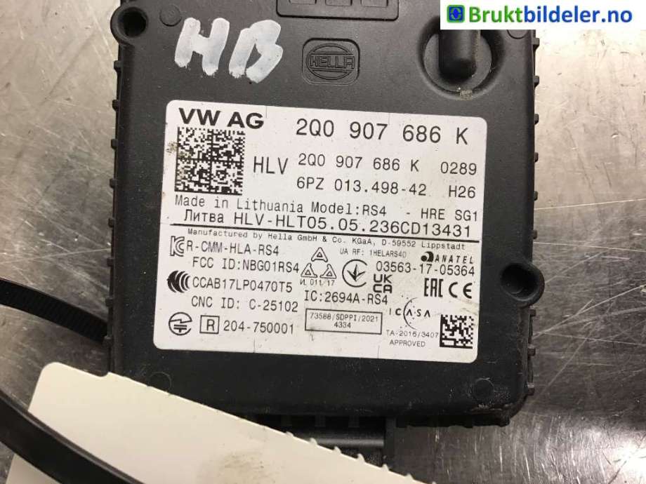 Sensor diverse til Škoda Enyaq 2021-->> (SKODA|2Q0907686K|)