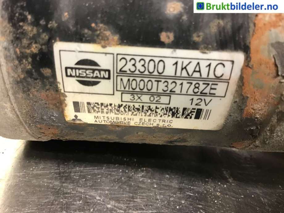 Starter til Nissan Qashqai 2010-2014 (Type I, Fase 2)  (NISSAN|233001KA1C|M000T32178ZE|)