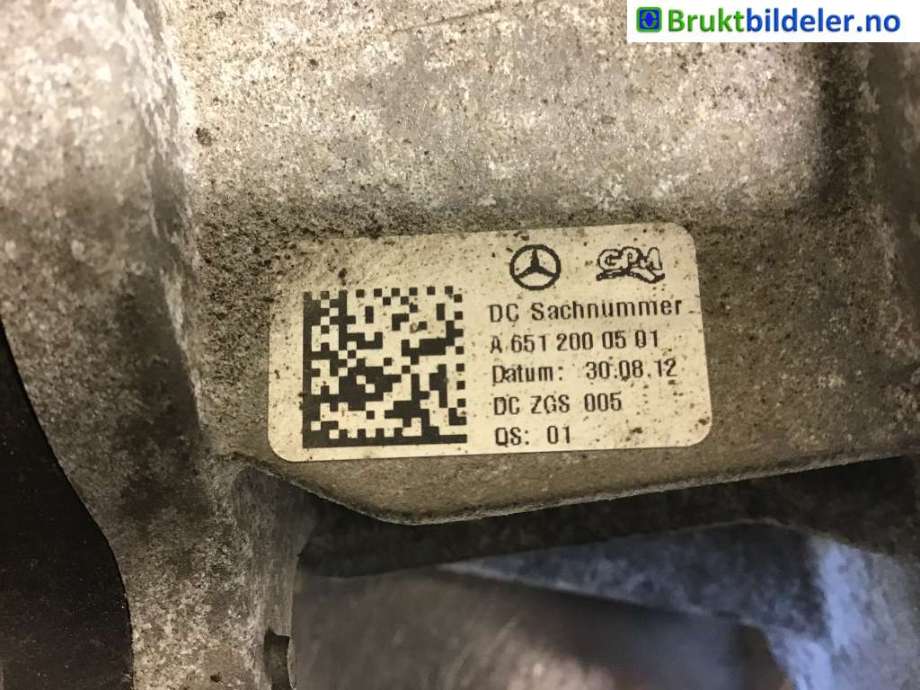 Vannpumpe til Mercedes B-Klasse 2011-2018 (W246) (W246) (MERCEDES|A 651 200 05 01|DC ZGS 005|)