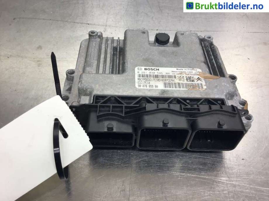 Styreenhet motor til Citroën Berlingo 2015-2019 (Type II, Fase 2)  (CITROEN|98 078 859 80|0 281 030 546|EDC17C10)