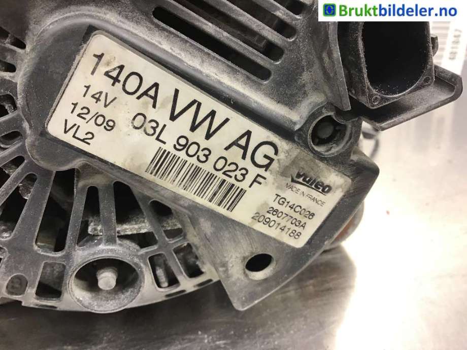 Dynamo til VW Golf, Plus/Cross 2009-2013 (Fase 2)  (VOLKSWAGEN|03L 903 023 F|TG14C026|)