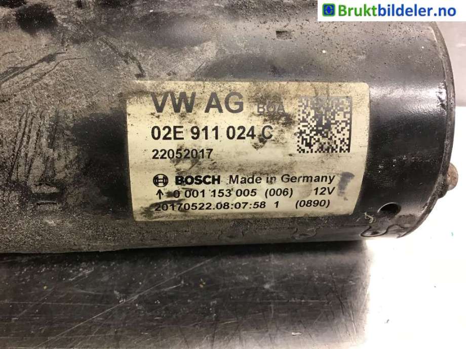 Starter diesel til VW Caddy, 2015-2020 (Type III, Fase 3)  (VOLKSWAGEN|02E 911 024 C)