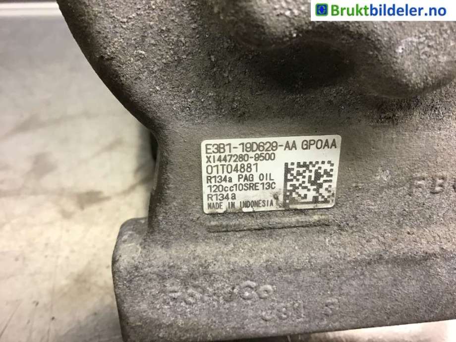 Aircondition kompressor til Ford Transit Courier 2014-2018 (Type I, Fase 1)  (FORD|E3B1-19D629-AA|XI447280-9500|)