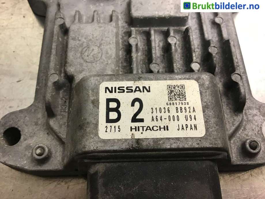 Styreenhet girkasse til Nissan Qashqai 2010-2014 (Type I, Fase 2) (NISSAN|31036 BB92A|A64-000 U94|)