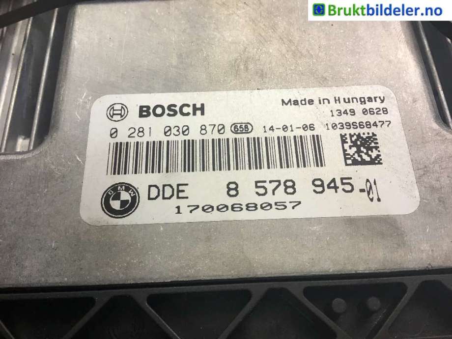 Styreenhet motor til BMW 1-Serie, 2011-2015 (Fase 1) (F20/F21) (F20/F21) (BMW|8 578 945-01)