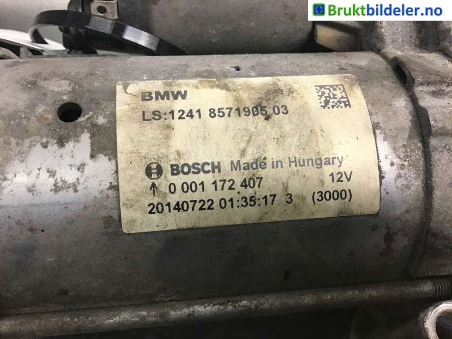 Starter diesel til BMW 1-Serie, 2011-2015 (Fase 1) (F20/F21) (F20/F21) (BMW|12 41 8 571 905-03)