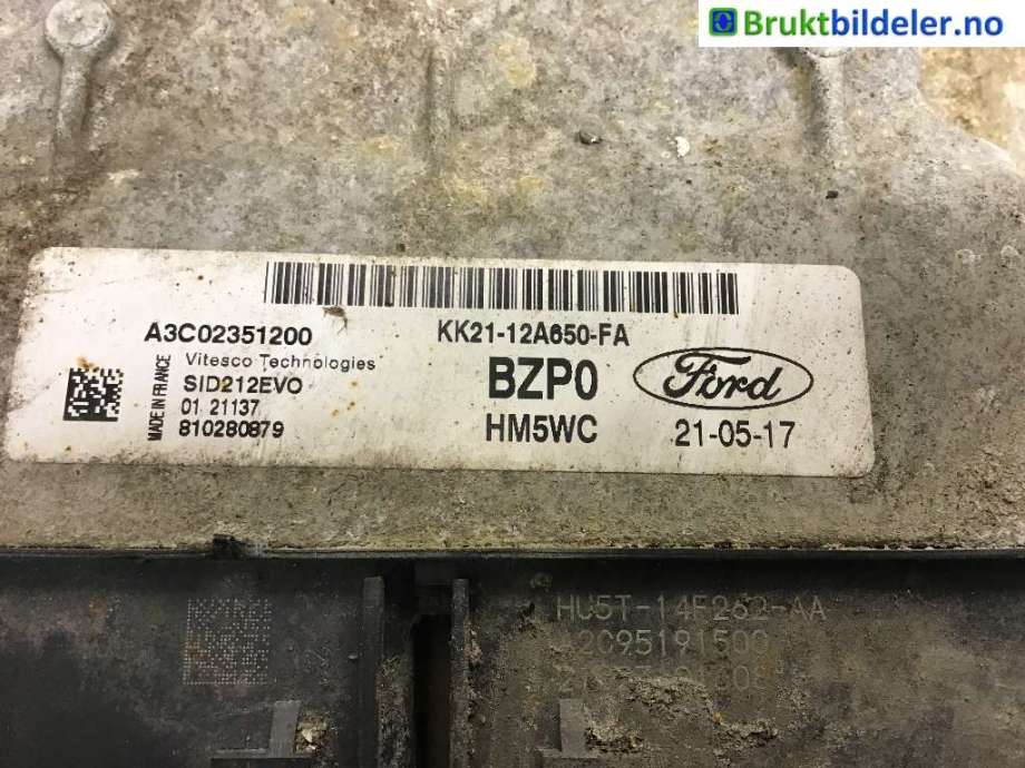 Styreenhet motor til Ford Transit, 2014-->>  (FORD|KK21-12A650-FA)