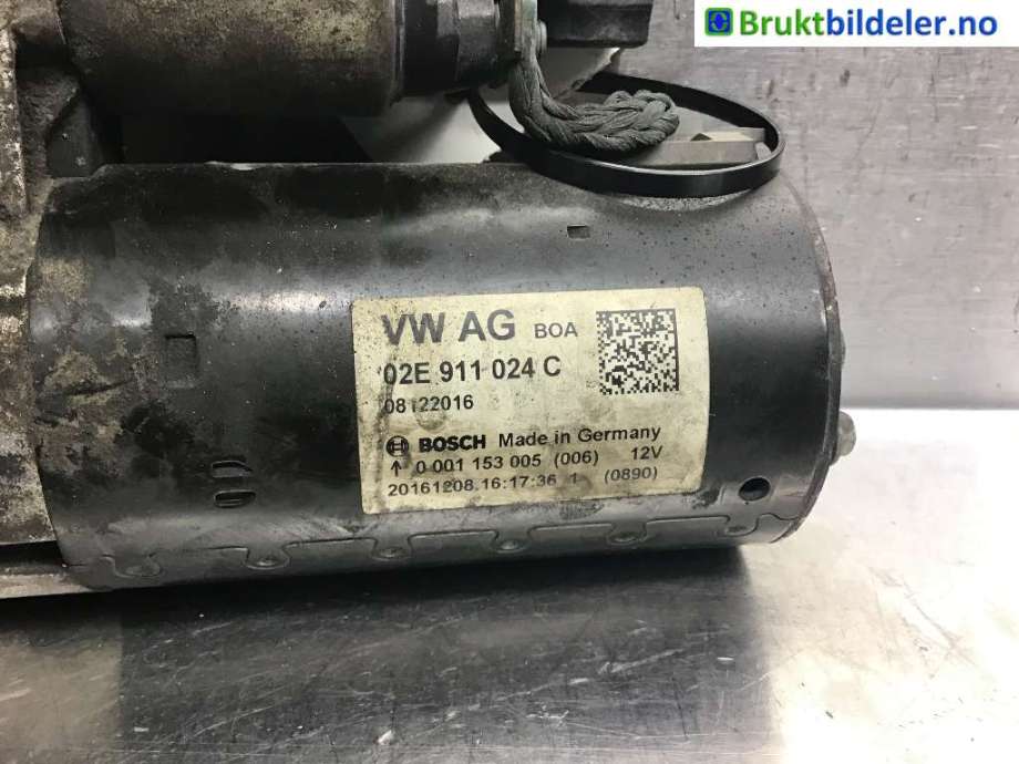 Starter diesel til VW Caddy 2015-2020 (Type III, Fase 3)  (VOLKSWAGEN|02E 911 024 C|0 001 153 005 (006)|)
