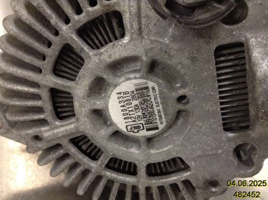 Dynamo til Mitsubishi Outlander 2012-2015 (Type III, Fase 1)  (MITSUBISHI|1800A334|A2TX1081B|)