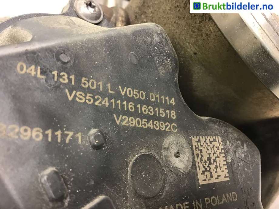EGR-ventil til VW Caddy, 2015-2020 (Type III, Fase 3)  (VOLKSWAGEN|04L 131 501 L)