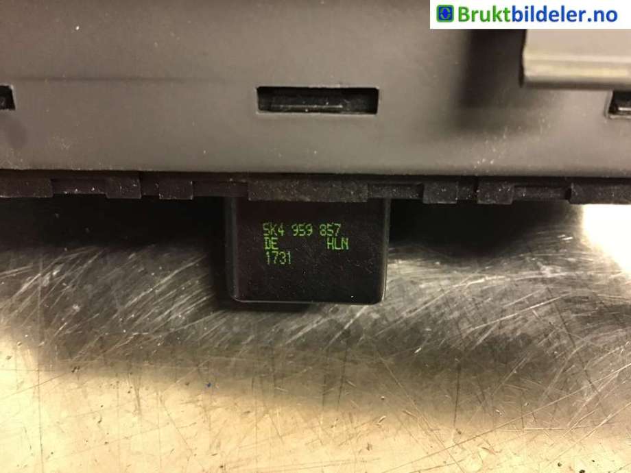 Bryter ruteheis til VW Touran 2010-2015 (Type I, Fase 3)  (VOLKSWAGEN|5K4 959 857|)