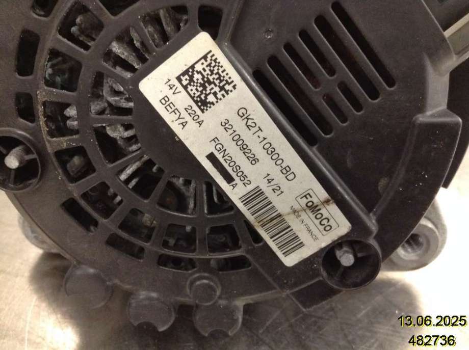 Dynamo til Ford Transit 2014-->>  (FORD|GK2T-10300-BD|321009226|FGN20S052)