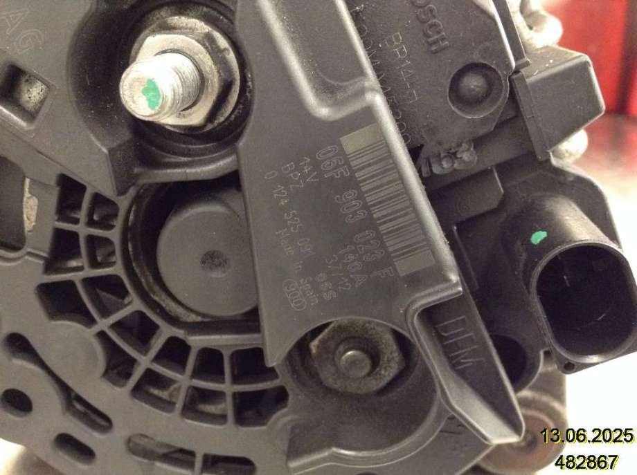 Dynamo til Škoda Octavia 2009-2013 (Type II, Fase 2)  (SKODA|03L 903 023 F|0 124 525 091|)
