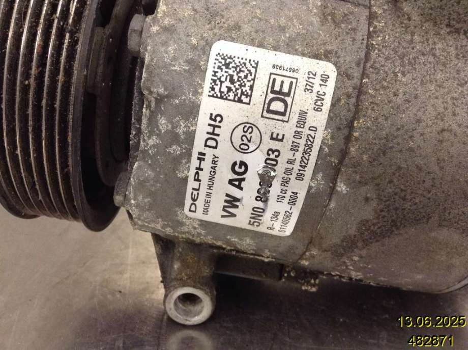 Aircondition kompressor til Škoda Octavia 2009-2013 (Type II, Fase 2)  (SKODA|5N0 820 803 E|01140562|)