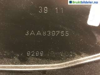 Ruteheis venstre bak til VW Passat,  (B7) (VOLKSWAGEN|3AA 839 755)
