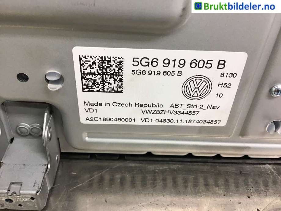 Instrument kjørecomputer til VW Tiguan 2016-2020 (Type II, Fase 1)  (VOLKSWAGEN|5G6 919 605 B|A2C1890460001|)