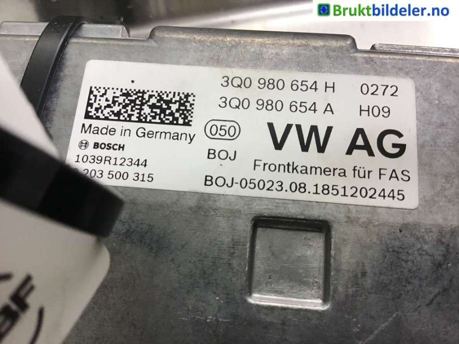 Kamera til VW Tiguan, 2016-2020 (Type II, Fase 1)  (VOLKSWAGEN|3Q0 980 654 H)